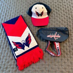 Washington Capitals Fan Pack - Scarf, Cap & Belt Bag
